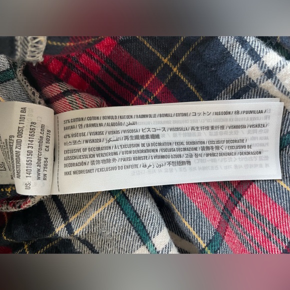 Abercrombie & Fitch Plaid Flannel Shirt - Picture 10 of 10